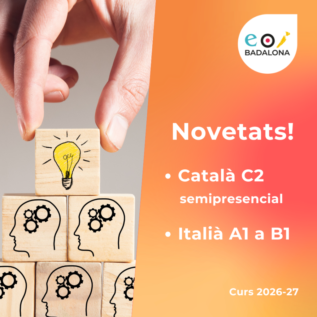 Ofrecemos catalán C2 e italiano de A1 a B1