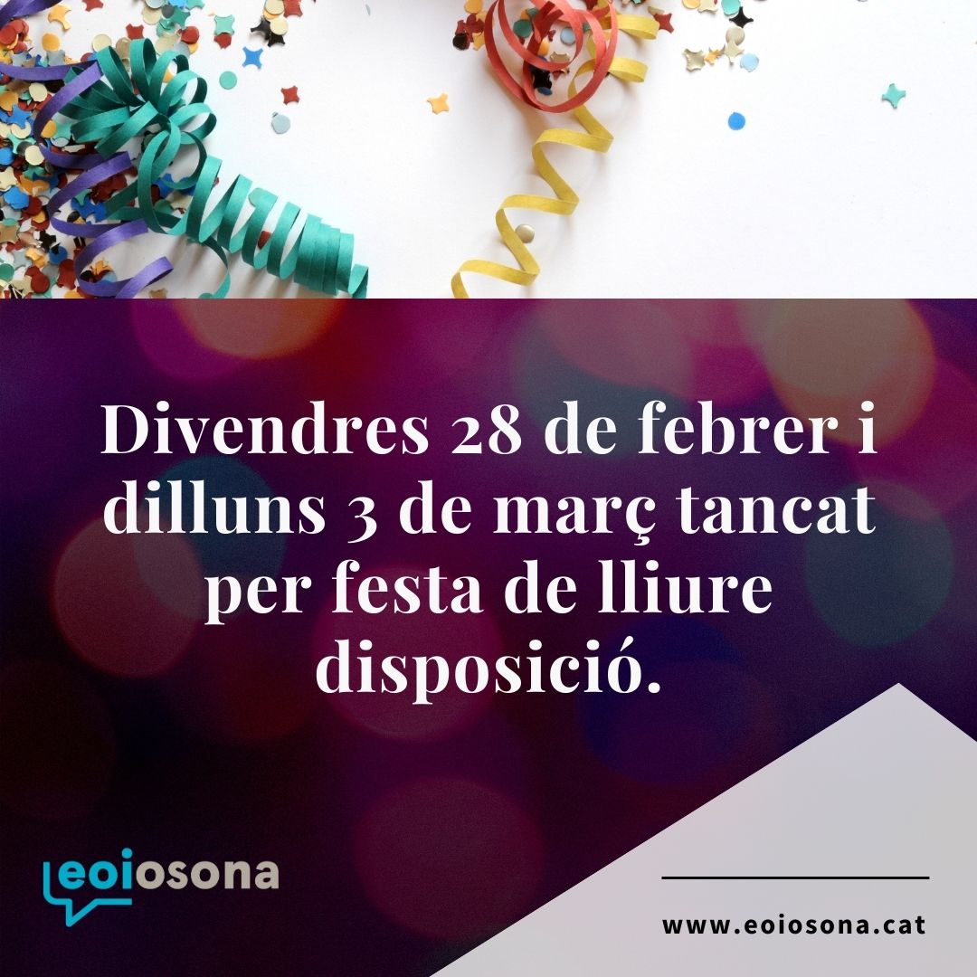 festa lliure disposició