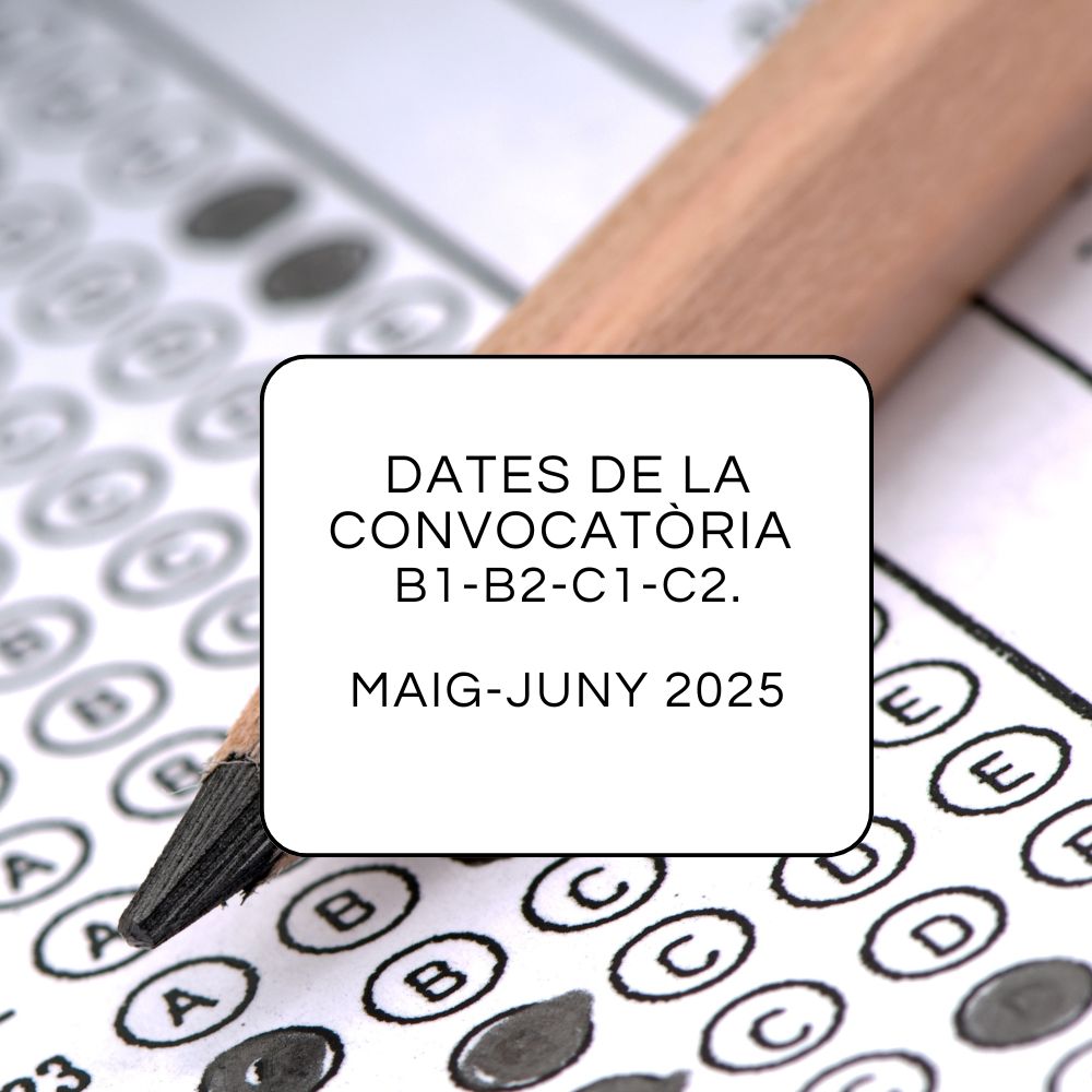 Convocatòria examens maig juny 2025